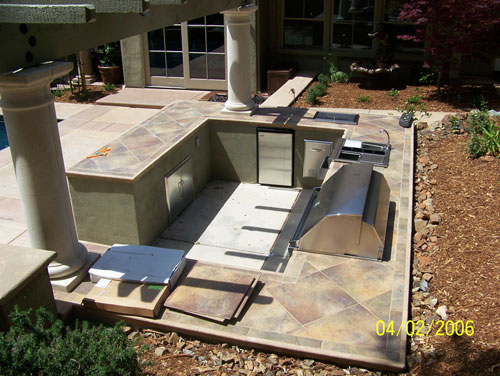 Concrete Countertop Outdoor Kitchen Livermore